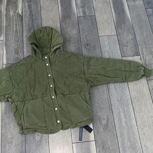 BLANKNYC Quilted Hooded Jacket